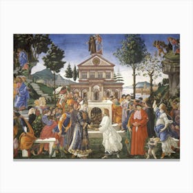 Sandro Botticelli Wedding Of St John Canvas Print