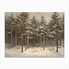 Snowy Forest Canvas Print