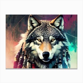 Wolf Painting 27 Canvas Print