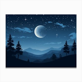 Night Sky Art Print Canvas Print