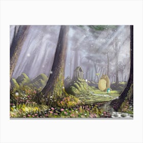 Magical Totoro's Forest Canvas Print