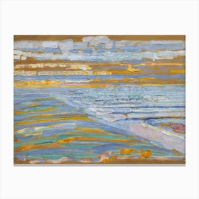View From The Dunes With Beach And Piers, Domburg (1909), Piet Mondrian Canvas Print