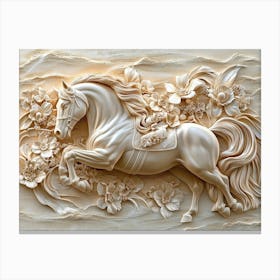 Beautiful Horse 3d 1 Canvas Print