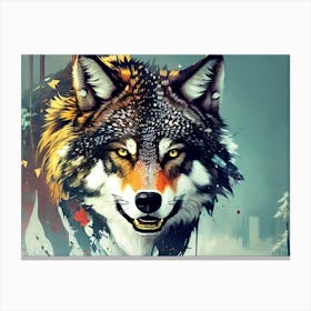 Wolf art 19 Canvas Print