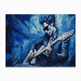 Blues Soul Series 3 - Blues Guitarist Canvas Print