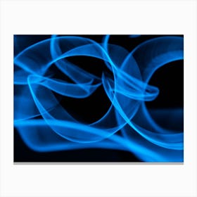 Glowing Abstract Curved Lines 7 Canvas Print