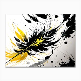 Feather Painting Canvas Print