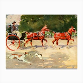 Vintage Horse Drawn Carriage Canvas Print