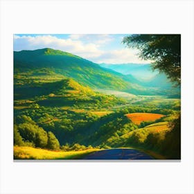 Road To The Mountains Canvas Print