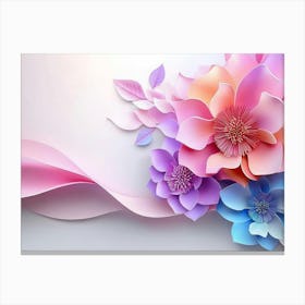 3d Flower 3 Canvas Print