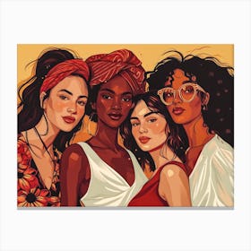 Women Of Color 17 Canvas Print