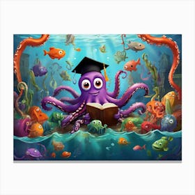 Fishy Freddy Facilitates! Canvas Print