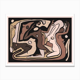 Psychedelic Nudes Shades Canvas Print