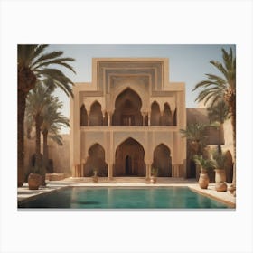 Arabic architectural 5 Canvas Print