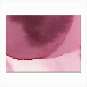watercolor washes painting art abstract contemporary minimal minimalist emerald purple magenta office hotel living room 3 Canvas Print