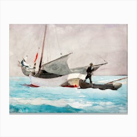 Stowing Sail (1903), Winslow Homer Canvas Print