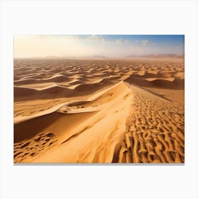 Sand Dunes In The Desert 3 Canvas Print