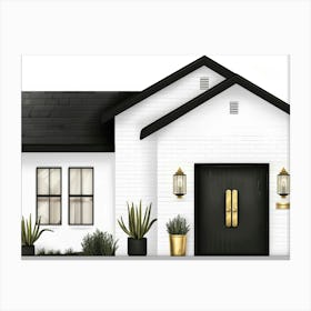 House Front Door Canvas Print