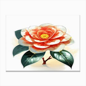 Camellia Flower 2 Canvas Print