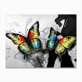 Colorful Butterflies 77 Canvas Print