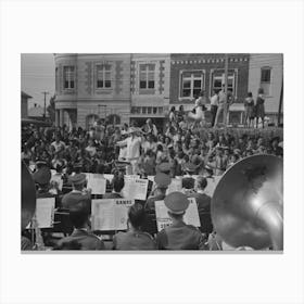 Band Concert, National Rice Festival, Crowley, Louisiana By Russell Lee Canvas Print