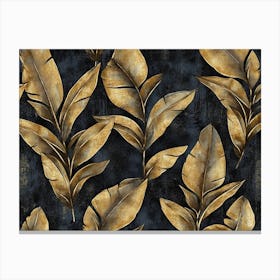 Gold Leaves 6 Canvas Print