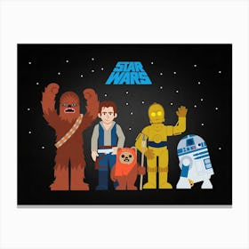 Star Wars Characters 2 Canvas Print