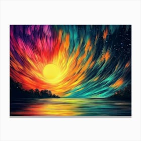 Colorful Abstract Painting Canvas Print