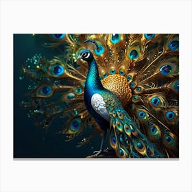 Peacock Canvas Print