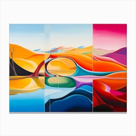 Chromatic Purity Abstract Canvas Print