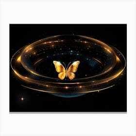 Golden Butterfly 25 Canvas Print