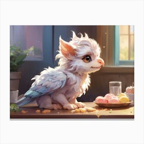 Griffon Hatchling Canvas Print