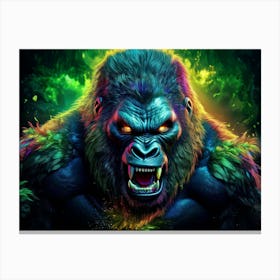 Angry Gorilla 01 - AfriDesigns Canvas Print