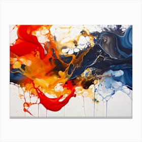 Complex Scattered Color Play Canvas Print