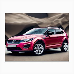 Pink Volkswagen Tiguan Canvas Print