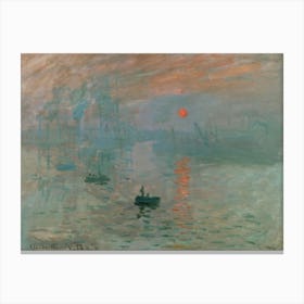 Impression, Sunrise, Claude Monet Canvas Print
