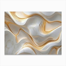 Abstract Marble Wall Canvas Print