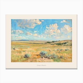 Western Landscapes Great Plains 4 Poster Canvas Print