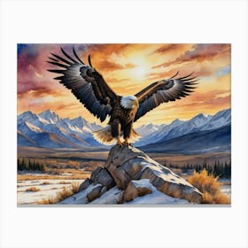 Symbol of Strength and Majesty Bald Eagle Canvas Print