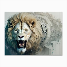 Lion art 65 Canvas Print