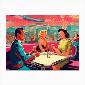 Retro Diner 1 Canvas Print