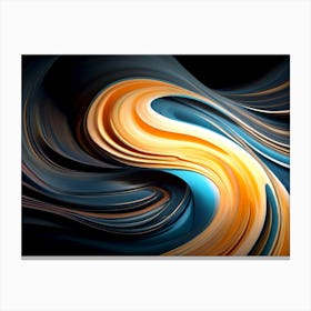 Abstract Swirls Canvas Print