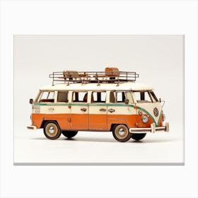 Toy Car Volkswagen Drag Bus Orange Canvas Print