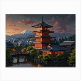 Kyoto City 1  Canvas Print