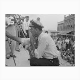 Untitled Photo, Possibly Related To Bass Viol Player, Cajun Band Contest, National Rice Festival, Crowley, Louisiana By Canvas Print