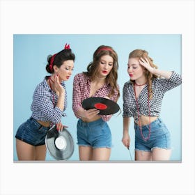 Pinup Girls Canvas Print