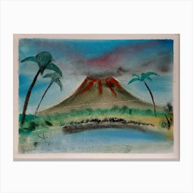 Volcano Island 1 Canvas Print