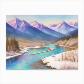 Discovering Winter's Embrace Canvas Print