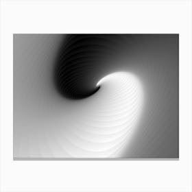 Abstract White & Black Background Canvas Print