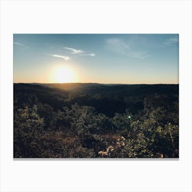 Sunset In The Mountains Canvas Print